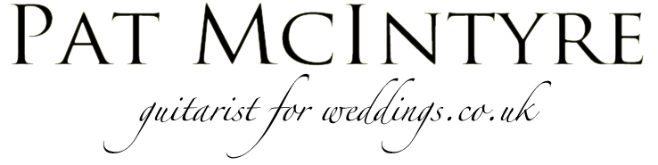 logo: Pat McIntyre - guitarist for weddings