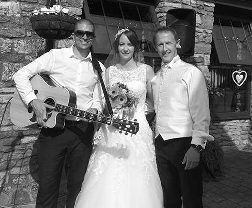 Pat with Sam & Andy at Aldwick Court