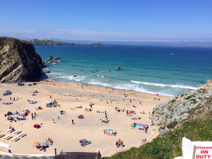 Image of Lusty Glaze beach near Newquay