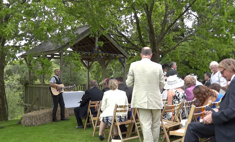 image: Acoustic guitar at the wedding ceremony